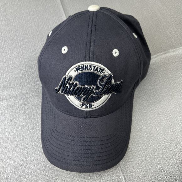 Penn State Nittany Lions Hat Navy Blue Starter Adjustable Strapback Cap - Picture 2 of 9